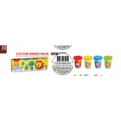 4 LÜ OYUN HAMURU 448 GR