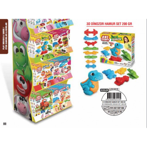 3D DİNOZOR HAMUR SET 200 GR