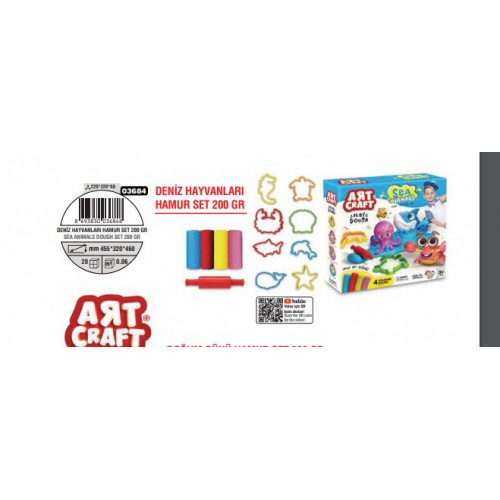 DENİZ HAYVANLARI HAMUR SET 200 GR