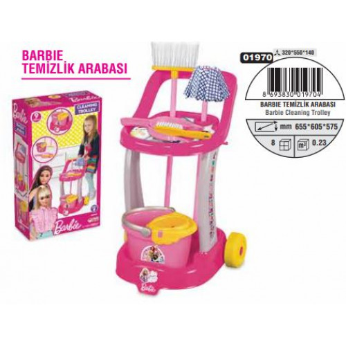 BARBİE TEMİZLİK ARABASI