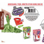 AKSESUARLI YEŞİL KİNETİK OYUN KUMU  500 GR